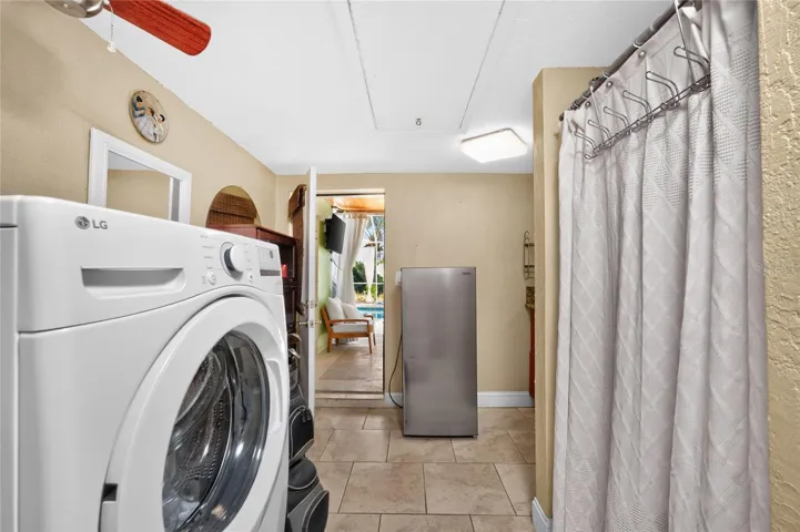 Pool/Laundry/Shower/Bathroom