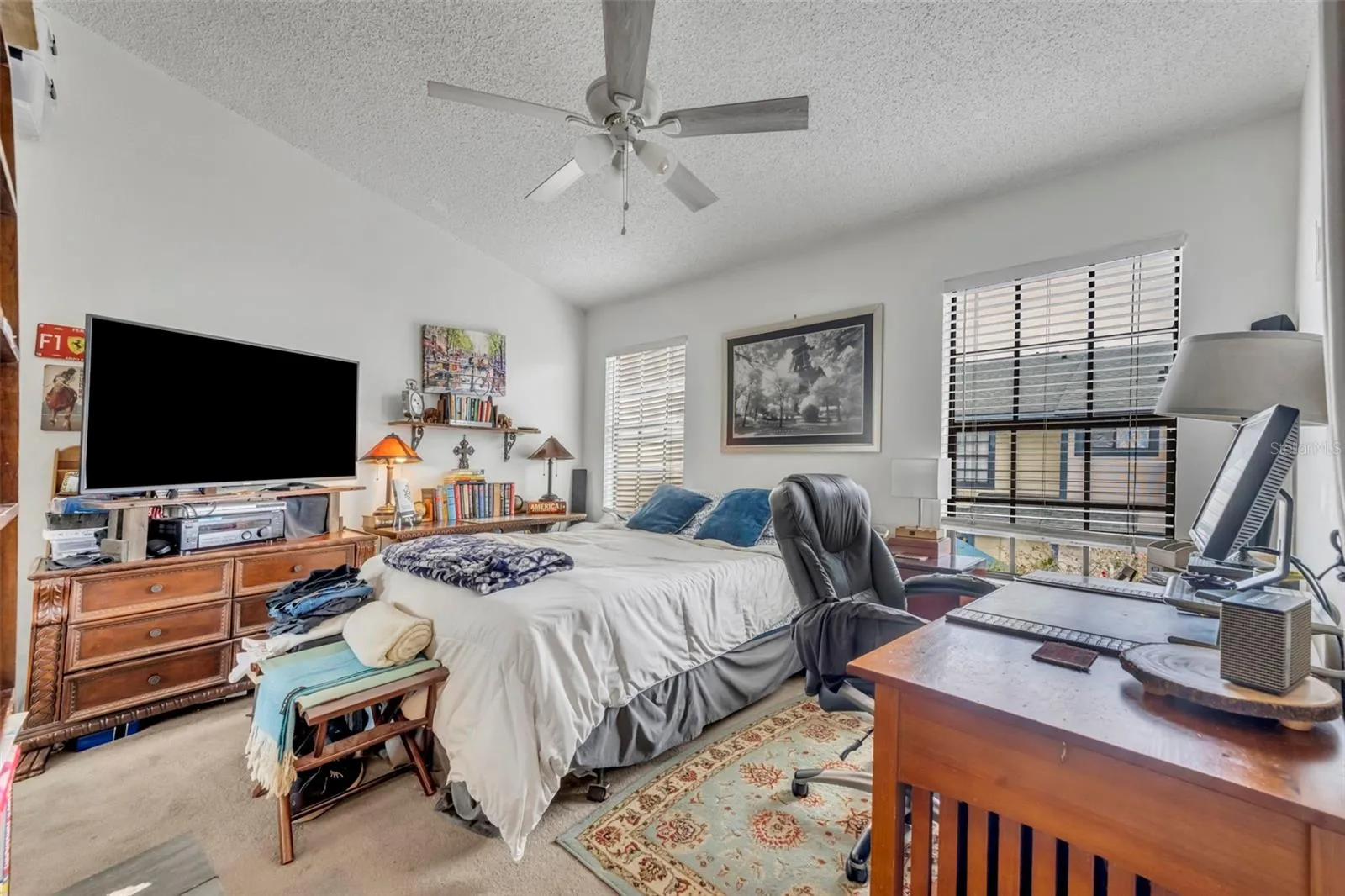 Bedroom to the left of the stairs
