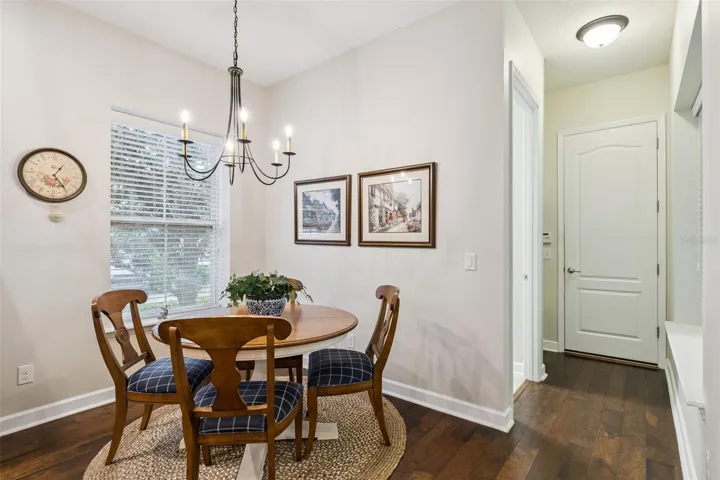 Eat In Kitchen and Entrance to Garage