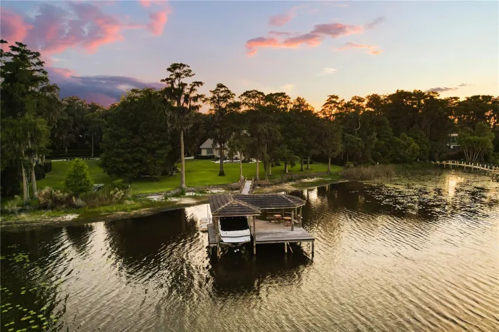 Private dock on Lake Jessamine