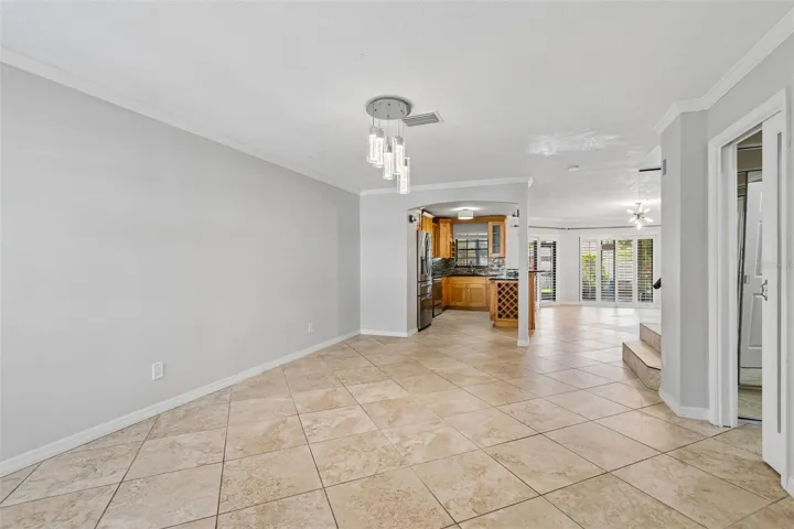 Open Living Kitchen with Parlor Bath