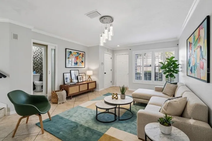 Virtually Staged Photo Living Room