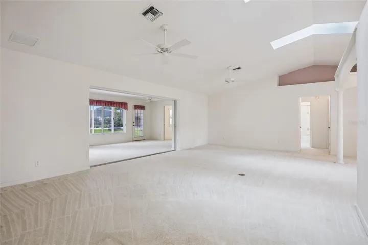living room over-looking family room