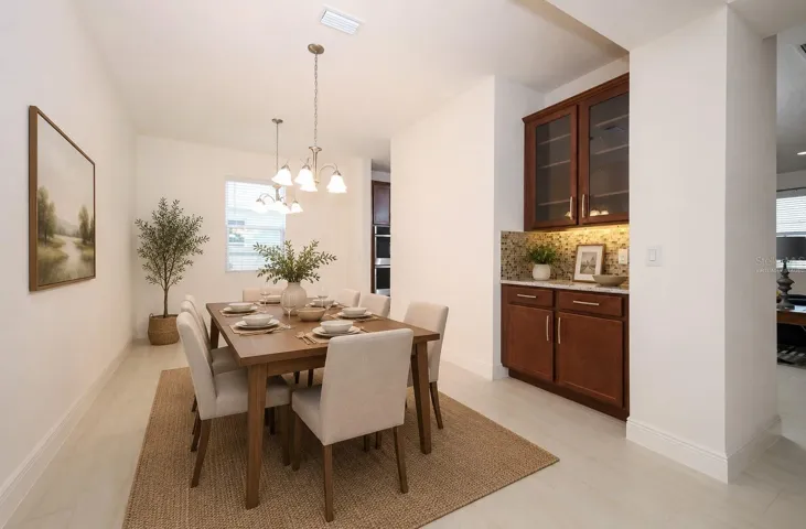 Virtually Staged Dining room
