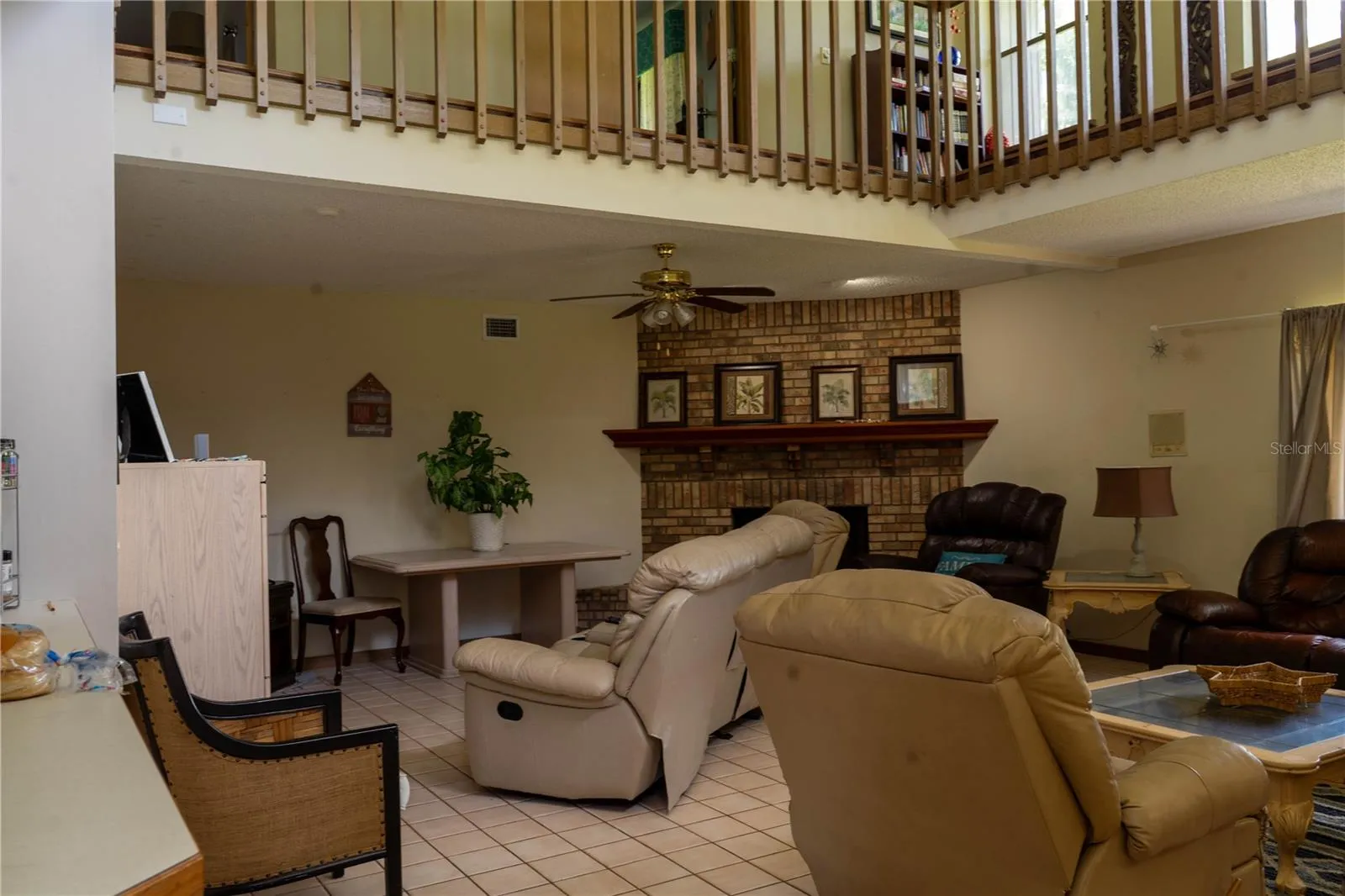 Living Room open to upstairs