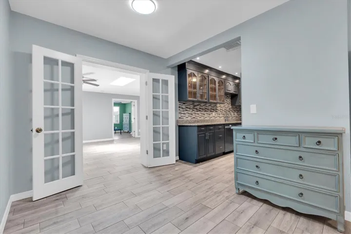 Bonus room through french doors