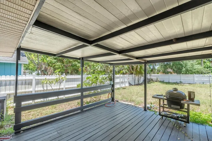 Covered patio
