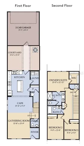 Floor Plan - Floor One and Floor Two