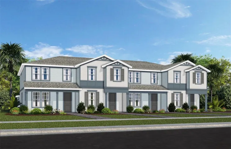 Exterior Design. Artistic rendering for this new construction home. Pictures are for illustrative purposes only. Elevations, colors and options may vary.
