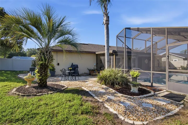Backyard walkway