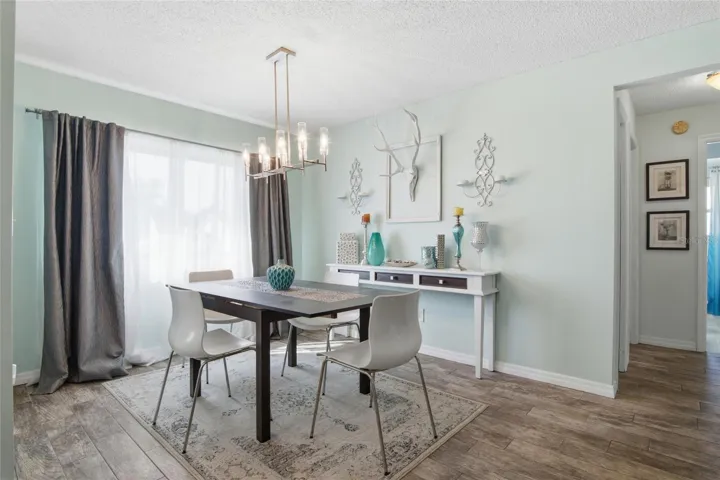 Dining room from living area