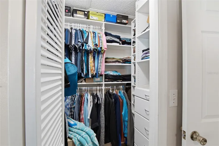 Primary walkin closet