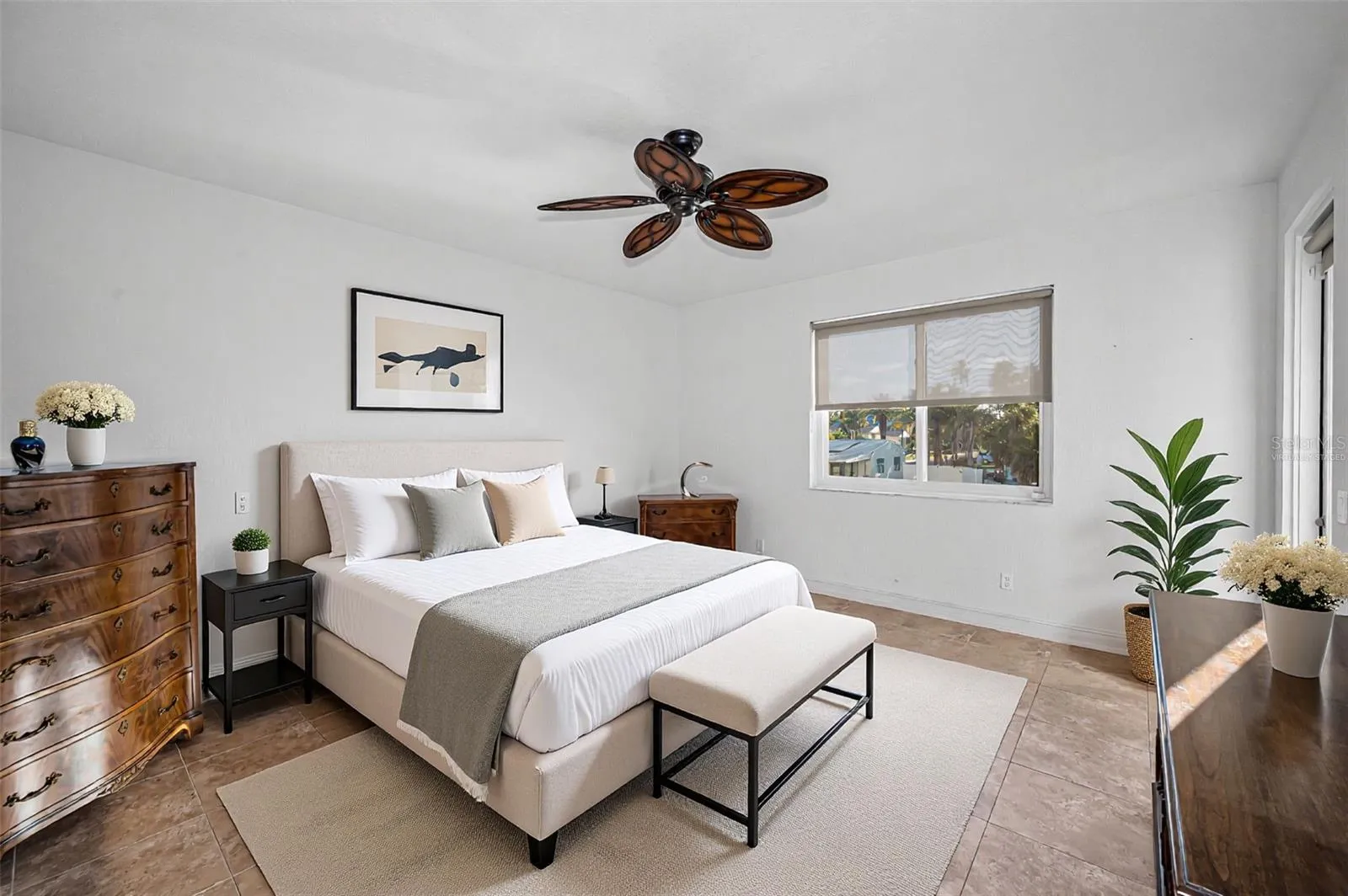 Virtually Staged Primary Bedroom