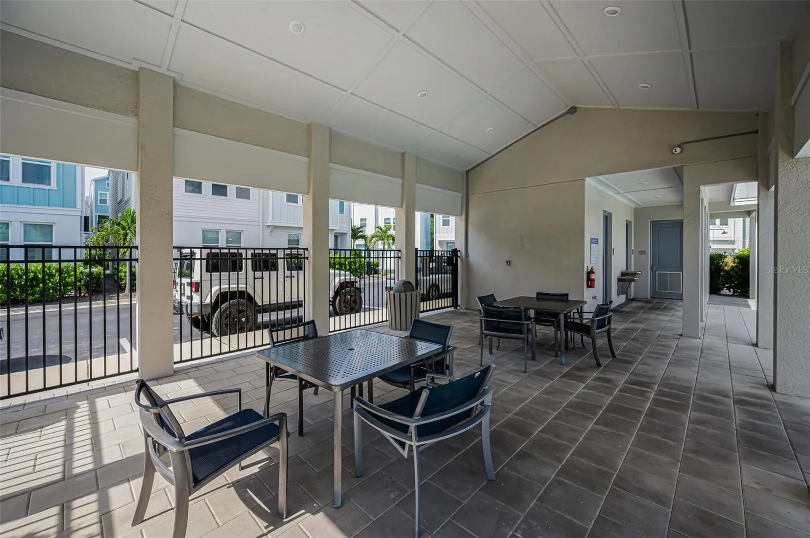 Pool covered patio common area