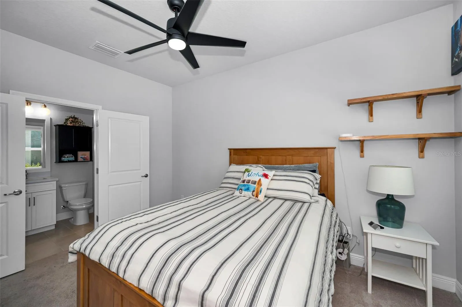 First floor guest bedroom with private bathroom