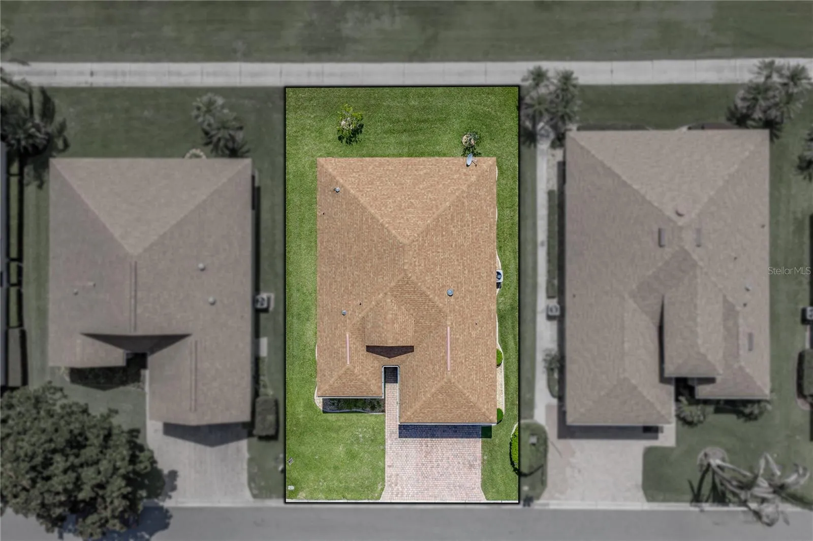 House drone view