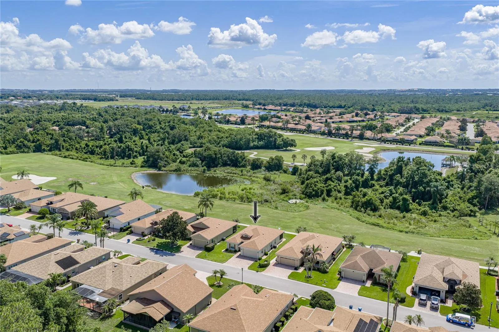 Dron neighborhood view