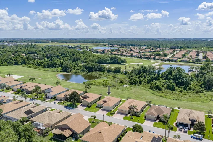 Dron neighborhood view