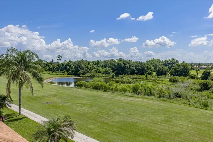 Back yard golf course view