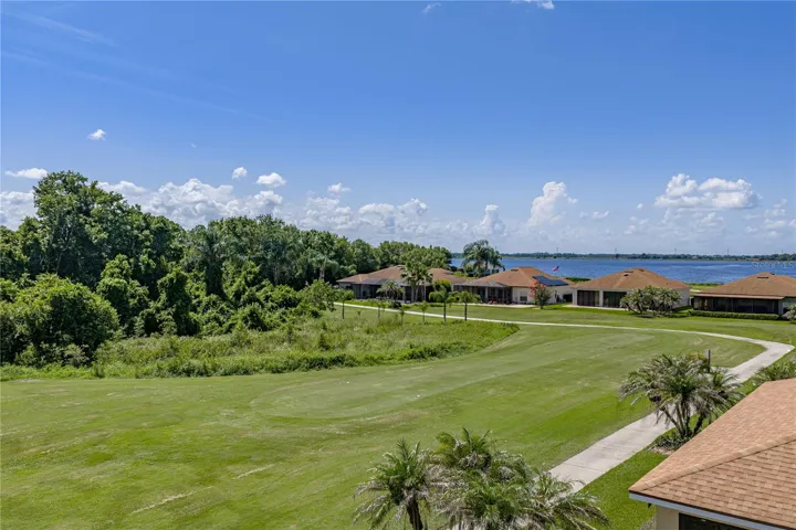 Back yard golf course view