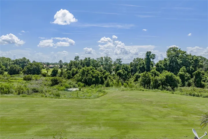 Back yard golf course view