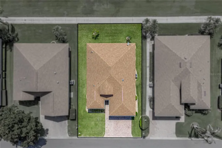 House drone view