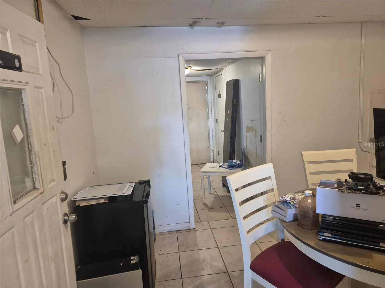 Kitchen exit to back.