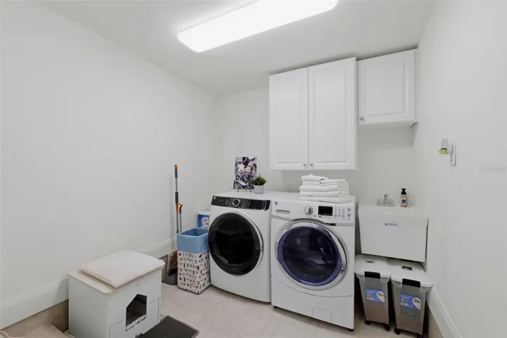Downstairs laundry/storage room