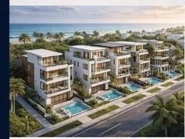 Additional view of three-story coastal architecture concept