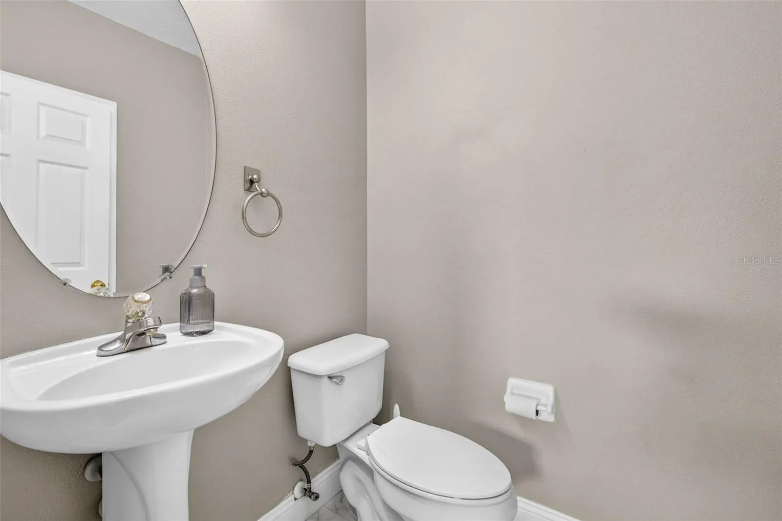 First floor half bath