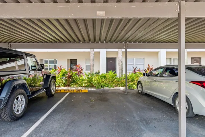 Carport #25 comes with the condo.