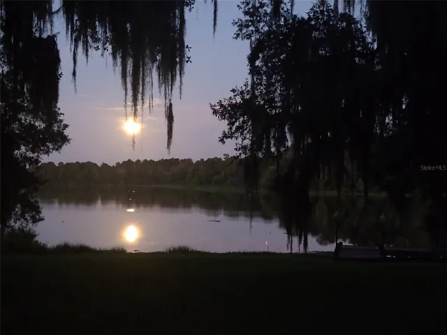 Moon rising over Lake Grady
