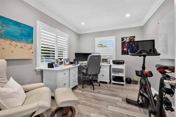 Executive Study in Primary Bedroom