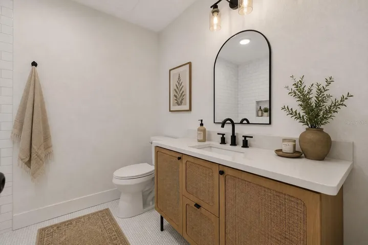 Hallway Bath Staged