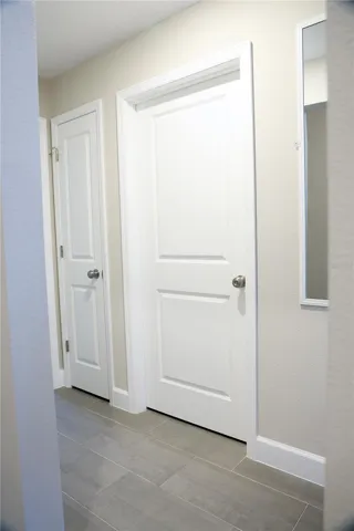 Hallway close 1 and guest bathroom