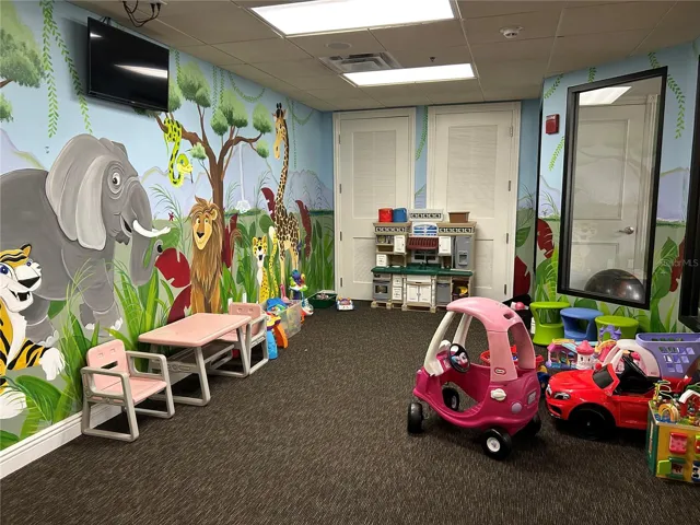 Kid's Play Area Connected to Gym