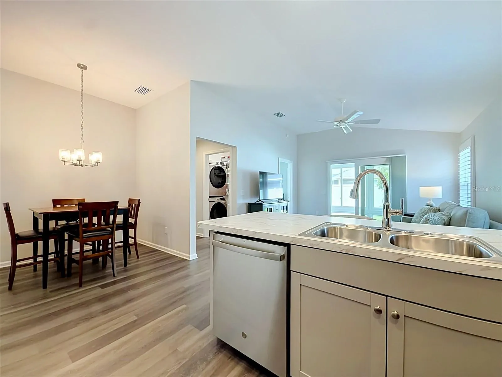 Kitchen, Dining and Living Room Combination