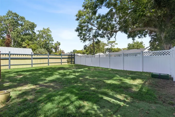 Fenced in Backyard