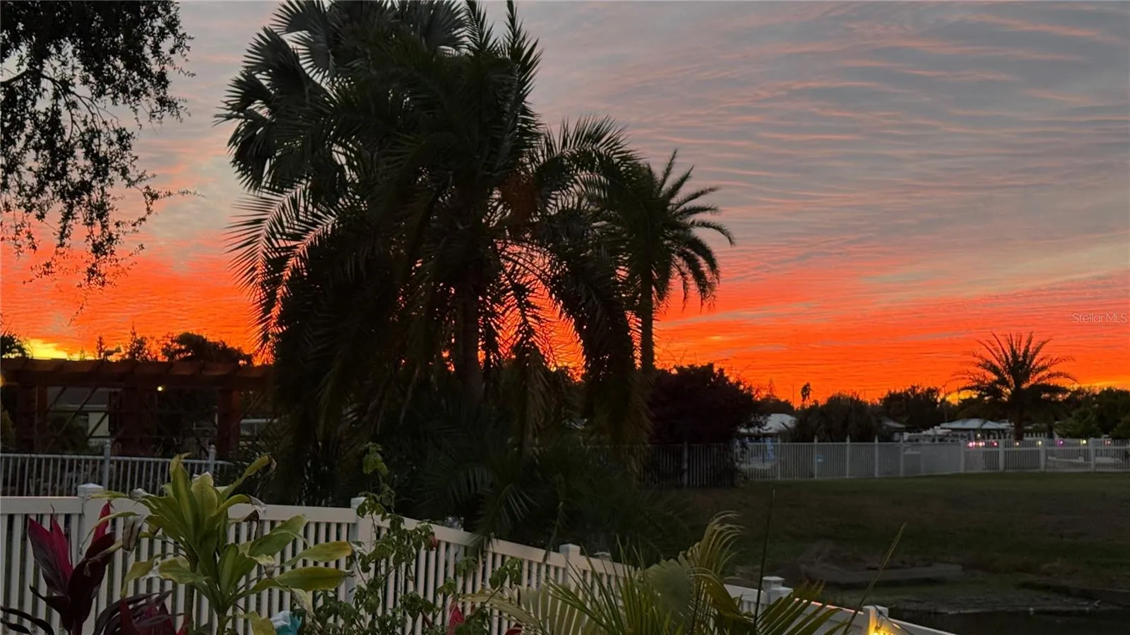 Sunset on your back porch