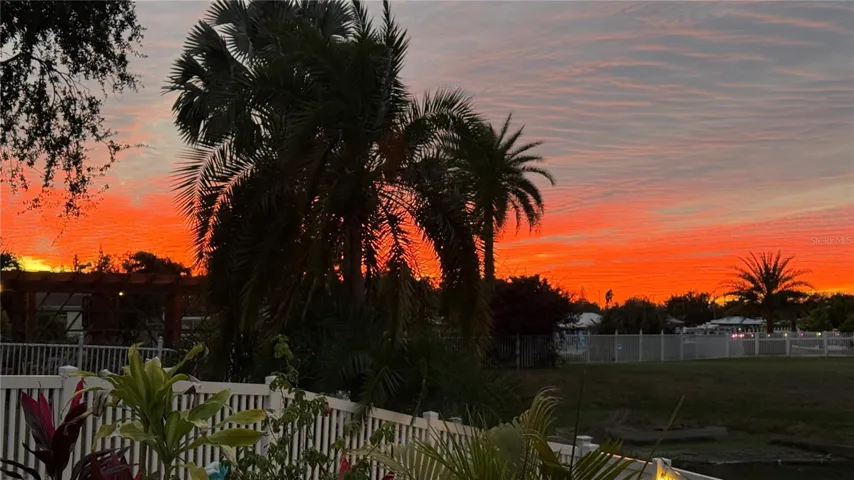 Sunset on your back porch