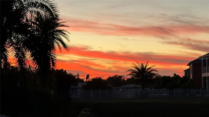 Sunset on your back porch