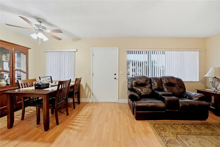 Living room & dining area