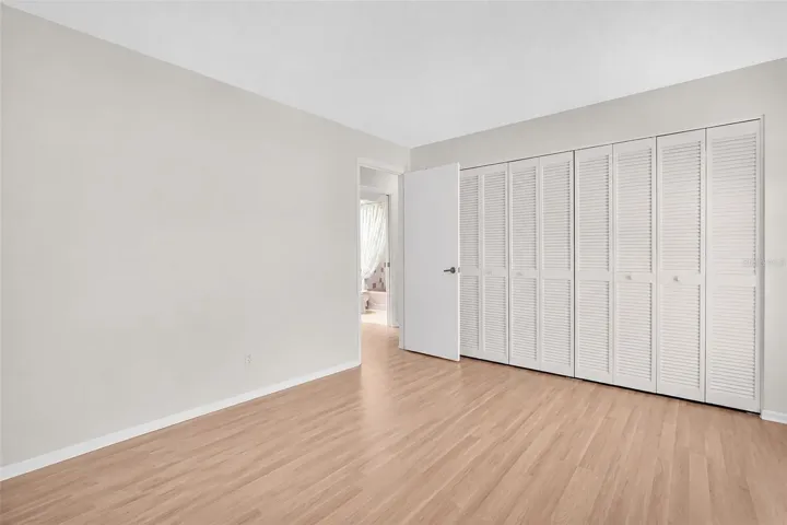Two built-in closets offering plenty of storage space~