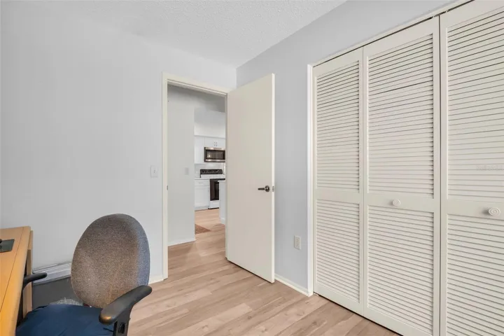Spacious built-in closets for storage~
