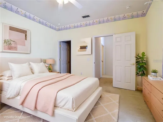 second bedroom virtually staged