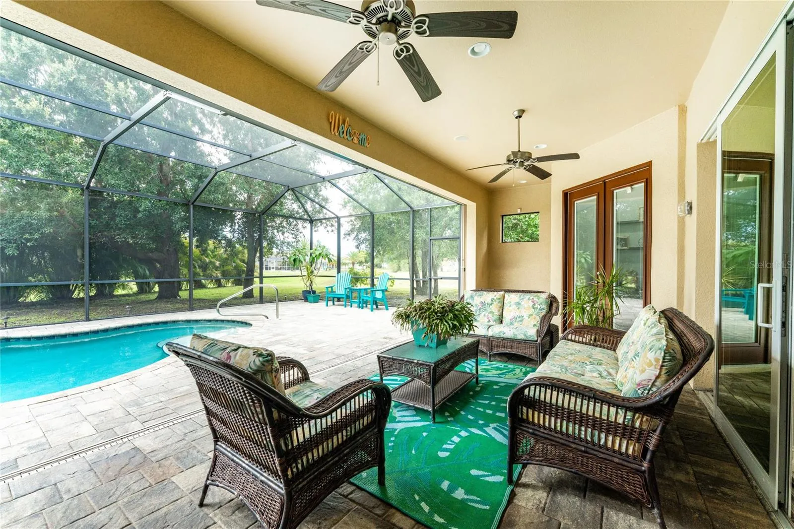 Spacious covered area