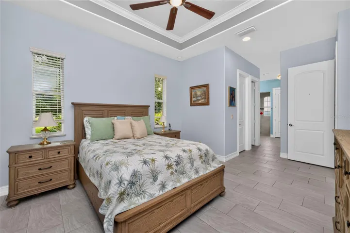 Primary ensuite is elegant and inviting