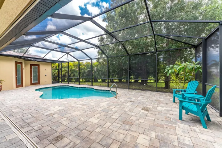 Heated saltwater pool
