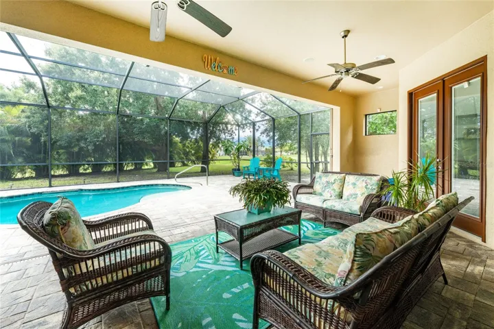 Total privacy on the back with lush landscaping