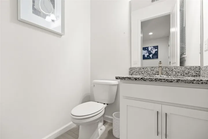 first floor half bath